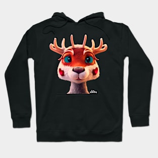 Cute Christmas Reindeer Hoodie